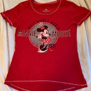 Walt Disney World Authentic Apparel misses Small Minnie Mouse Like New T Shirt